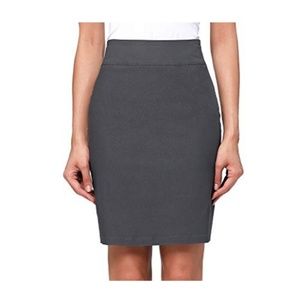 Stretchy Cotton Pencil Skirt